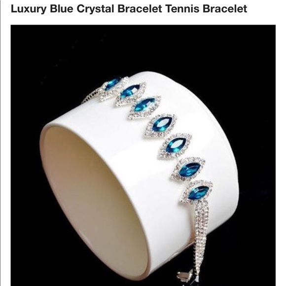 Jewelry - Blue Crystal Tennis Bracelet